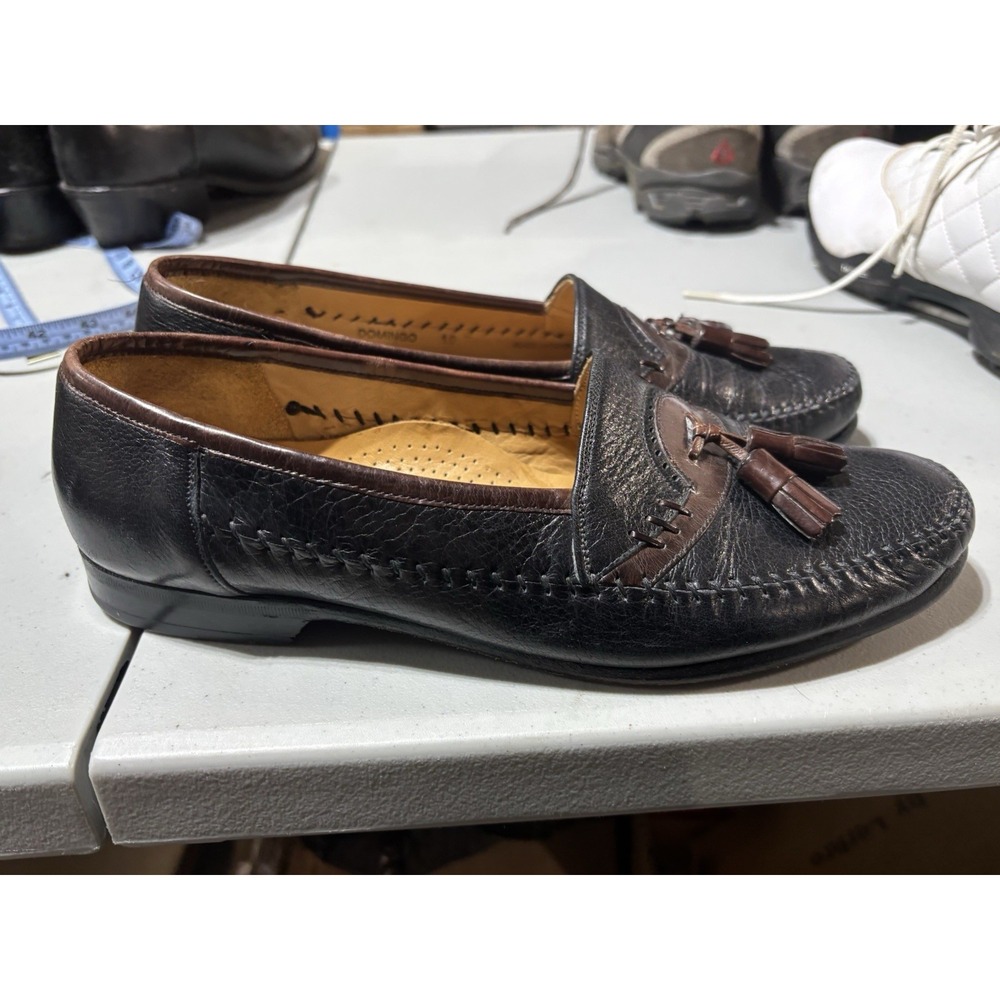 Mezlan Tassel Loafers Black/Brown‎ Mens 10 M